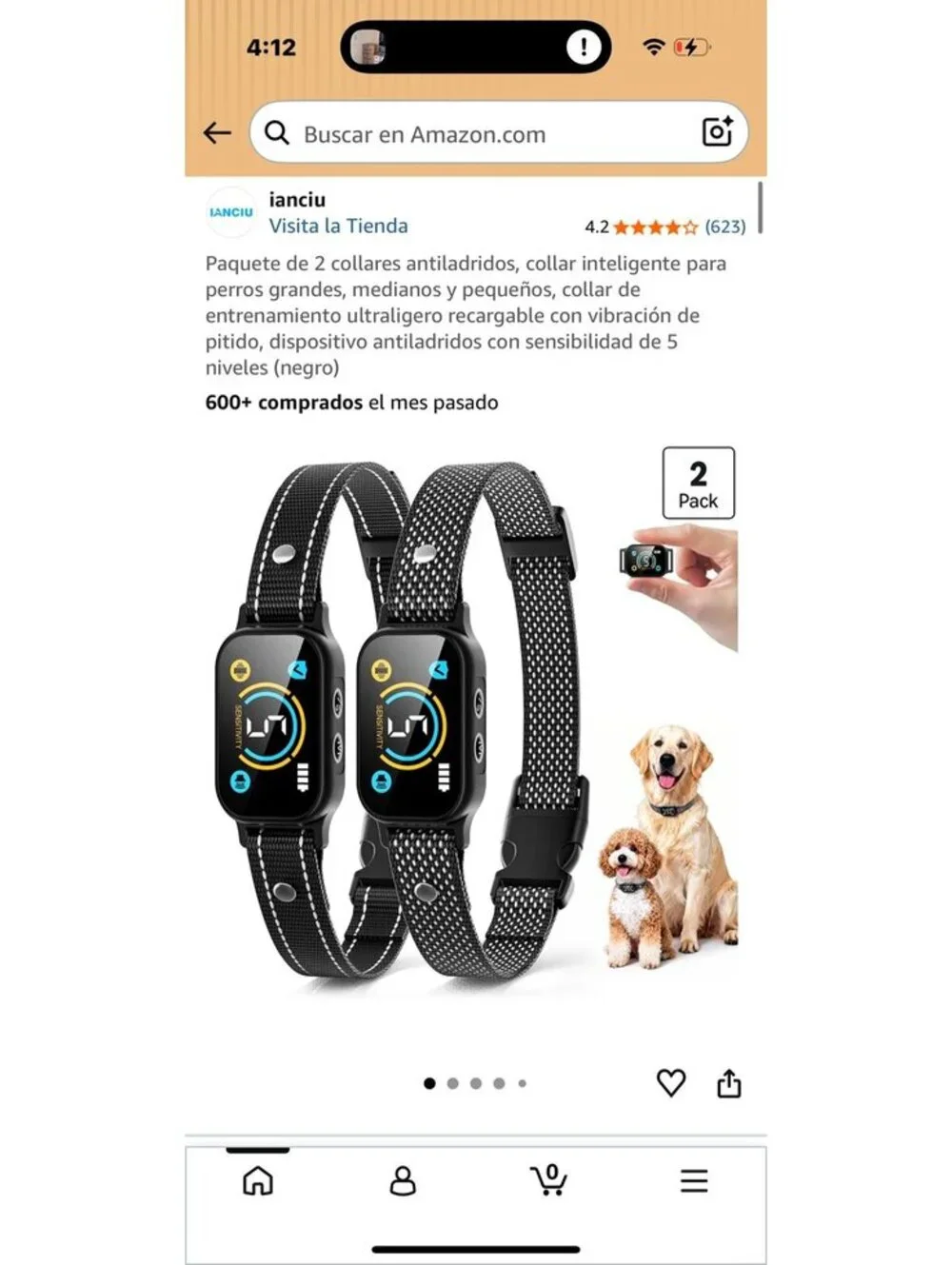 IANCIU 2 Pack Dog Bark Collars